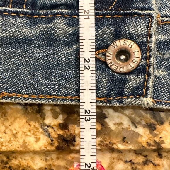 Wishlist Womens Medium Lightly Distressed Cotton Denim Jacket - Picture 6 of 6